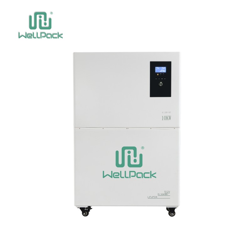 Sistema de almacenamiento de energía apilado todo en uno (15,36 kWh)