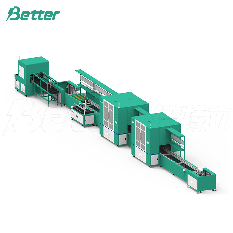 Automatische Montagelinie für Batteriepacks mit prismatischen Zellen
