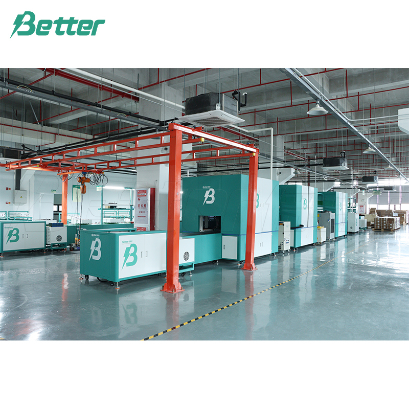 Automatische Montagelinie für Batteriepacks mit prismatischen Zellen