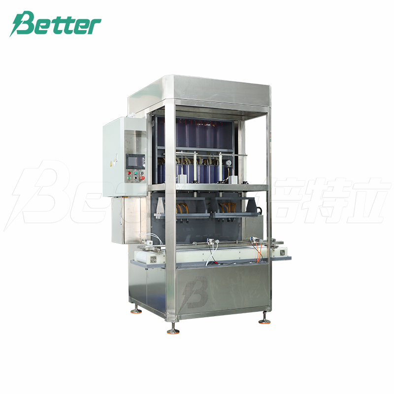 Máquina de enchimento a vácuo de ácido para baterias de chumbo-ácido.