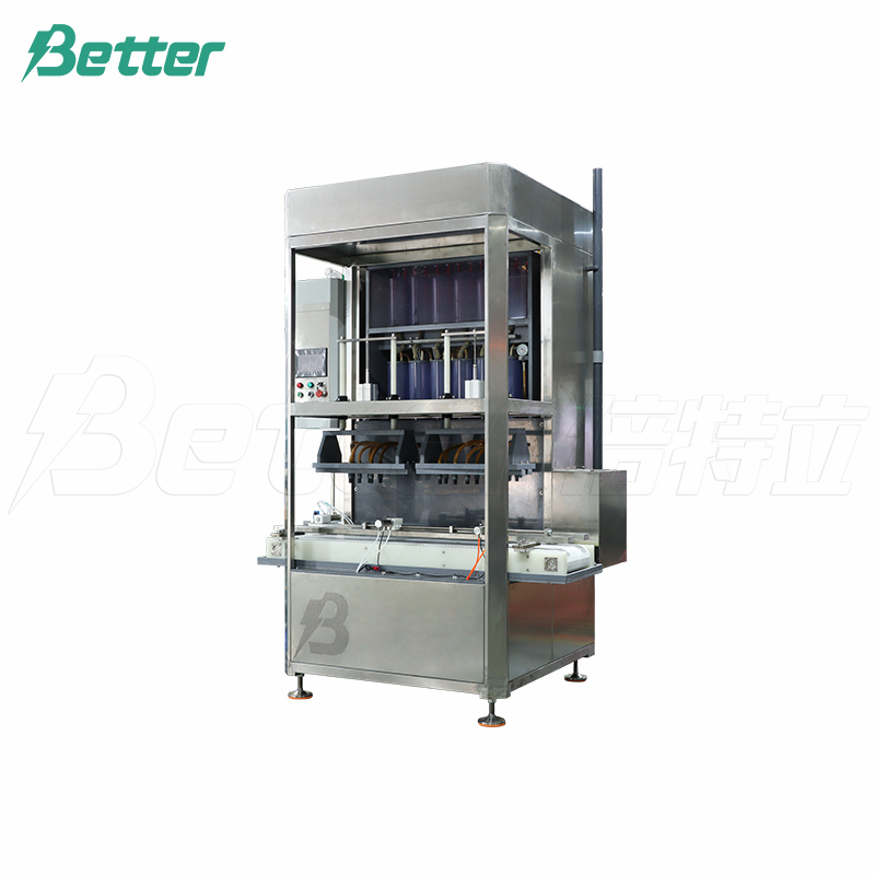 Máquina de enchimento a vácuo de ácido para baterias de chumbo-ácido.