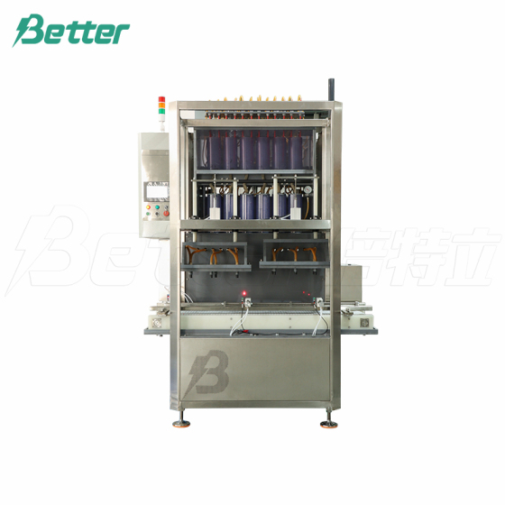 Macchina per il riempimento sottovuoto di acido per batterie al piombo-acido