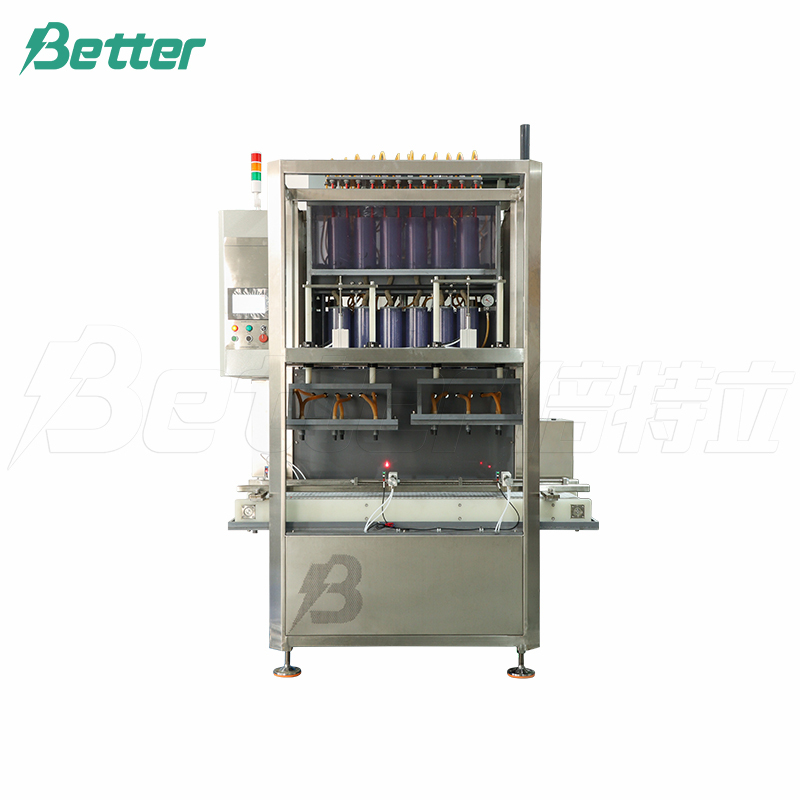 Máquina de enchimento a vácuo de ácido para baterias de chumbo-ácido.