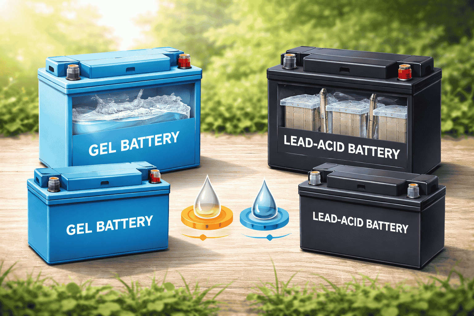 Unterschiede zwischen Gelbatterien und Blei-Säure-Batterien
