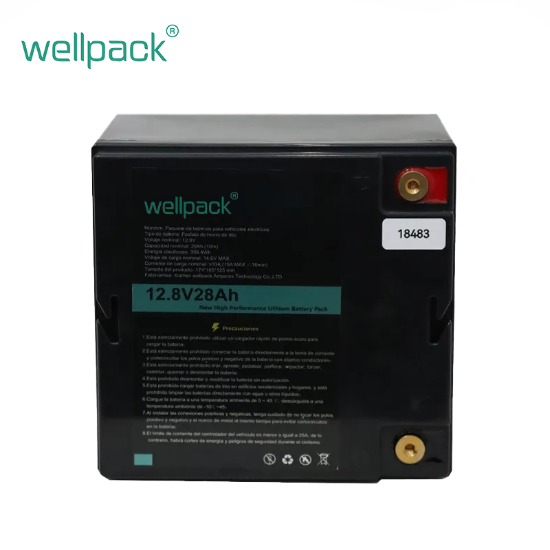 12.8V28Ah best lithium ion golf cart batteries for sale