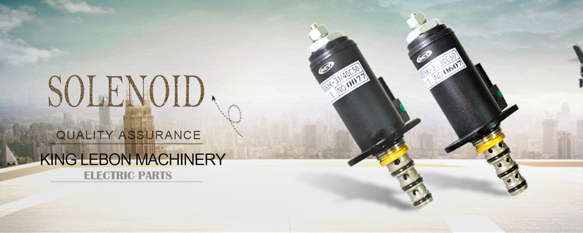 Válvula solenóide de escavadeiras