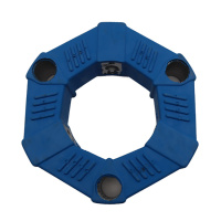 Accouplement flexible de plusieurs types/taille de haute qualité, accouplement d'arbre en caoutchouc avec bloc en aluminium en remplacement de nombreux types d'excavatrices.