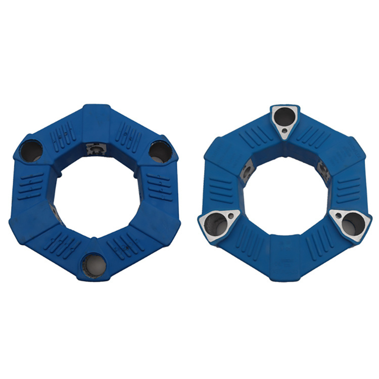 Accouplement flexible de plusieurs types/taille de haute qualité, accouplement d'arbre en caoutchouc avec bloc en aluminium en remplacement de nombreux types d'excavatrices.