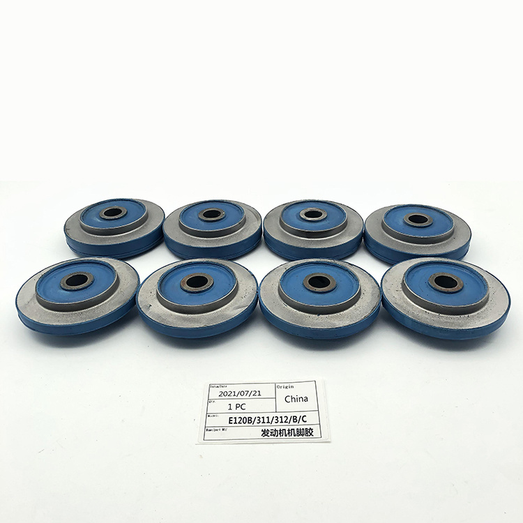 Good Quality Suitable for Excavator Accessories Excavator Parts E120b/E311/E312/B/C Blue Engine Cushion