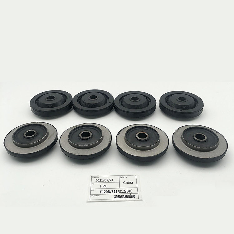Good Quality Suitable for Excavator Accessories Excavator Parts E120b/E311/E312/B/C Black Engine Cushion