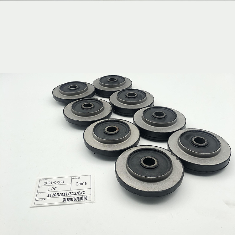 Good Quality Suitable for Excavator Accessories Excavator Parts E120b/E311/E312/B/C Black Engine Cushion