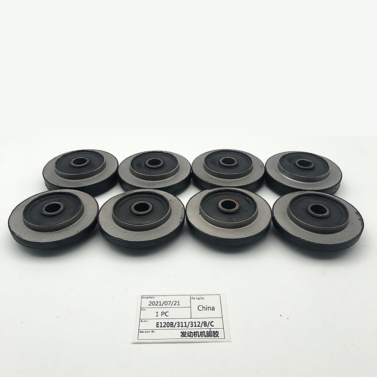 Good Quality Suitable for Excavator Accessories Excavator Parts E120b/E311/E312/B/C Black Engine Cushion