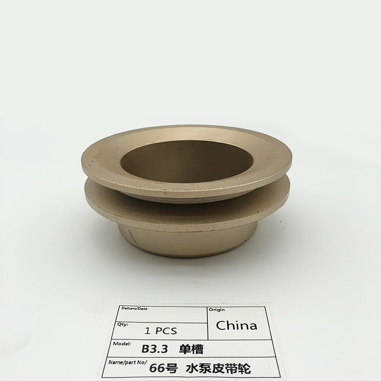 Tipo de bomba de agua de polea de motor múltiple de venta rápida de ranuras individuales aptas para excavadora de motor B3.3.