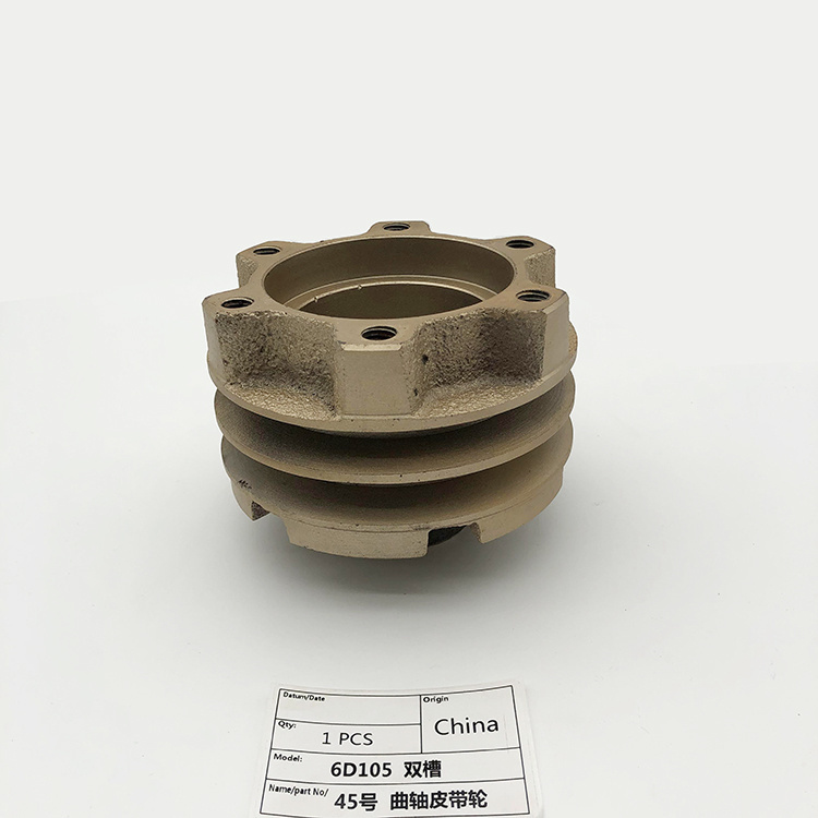 Fast Sell Multiple Engine Crankshaft Pulley Type Two Grooves Fit for 6D105 Engine Excavator.