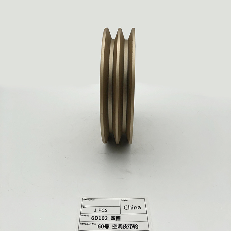 Fast Sell Multiple Engine/Size Standard Crankshaft Tensioner, Crankshaft Pulley Two Grooves Fit for 6D34 Engine Many Types of Machine Excavator.