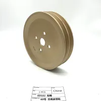 Tensor de cigüeñal estándar de motor múltiple/tamaño de venta rápida, polea de cigüeñal dos ranuras aptas para motor 6D34 muchos tipos de excavadora de máquina.