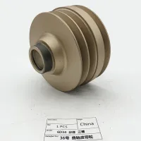 Tensor de cigüeñal de tamaño estándar, polea de cigüeñal de tres ranuras 6D34 Reemplazo de muchos tipos de máquinas excavadoras.