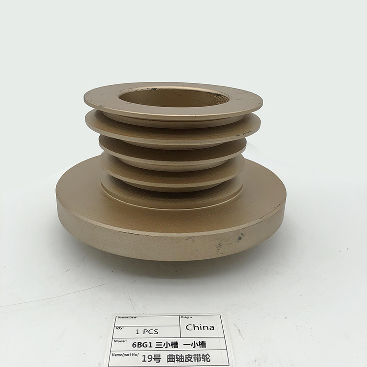 Size Crankshaft Tensioner, Crankshaft Pulley Four Groove 6bd1 Replacement of Many Types of Machine Excavator.