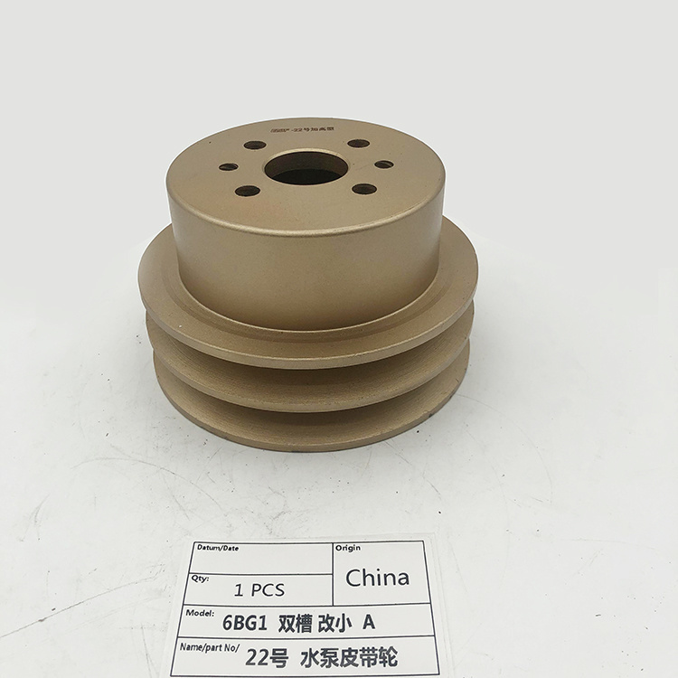 Size Crankshaft Tensioner, Crankshaft Pulley Two Groove 6bd1 Replacement of Many Types of Machine Excavator.