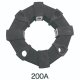 200A Coupling Spare Parts for Excavators Rubber Shaft Coupling Aluminum Block