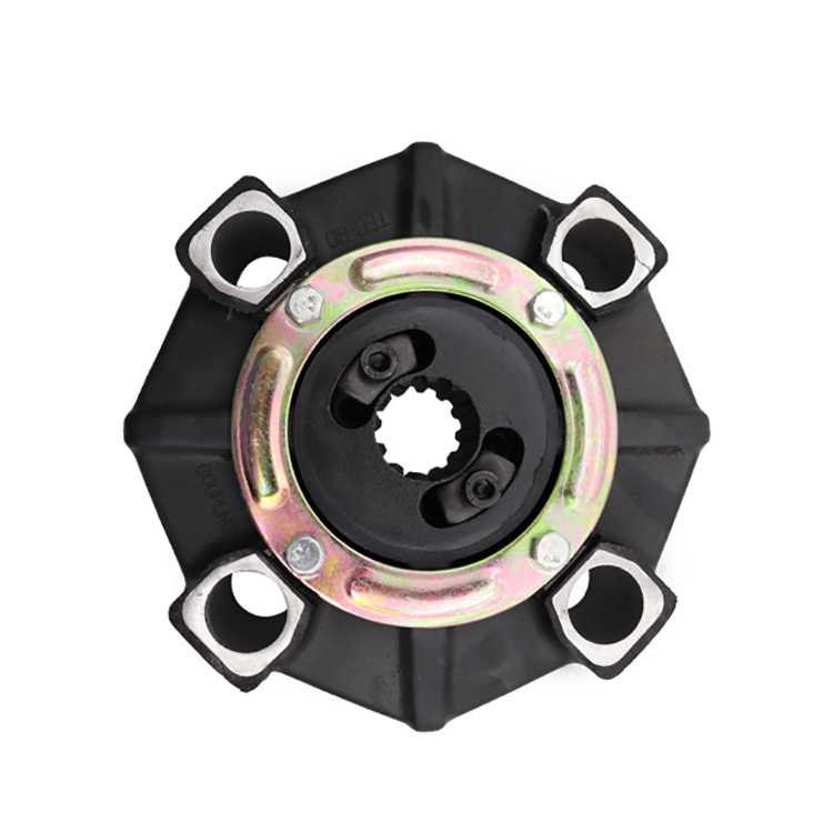 E200b Sh200 12t Coupling Spare Parts for Excavators Rubber Shaft Coupling Aluminum Block