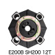 قطع غيار اقتران E200b Sh200 12t للحفارات المطاطية رمح اقتران كتلة الألومنيوم