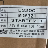 High Quality Starter Motors for for Engine Mdm321 E320c 24V 5.0kw 10t Excavator Starting Motor Assy