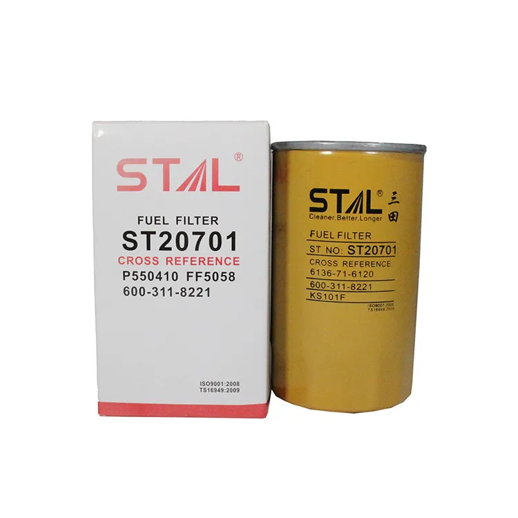 Peças da máquina escavadora de Fiter do combustível do filtro diesel de St20701 6136-71-6120 600-311-8221 Ks101f P550410 FF5058