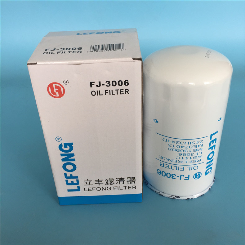 Excavator with Oil/Fuel/Water/Air/Hydraulic Filter Fj-3006 Ks141c Lf3586 Me130968 Me074013 245iu324-ID Sy215-8 Sy215-9 Sy205-9 Oil Filter