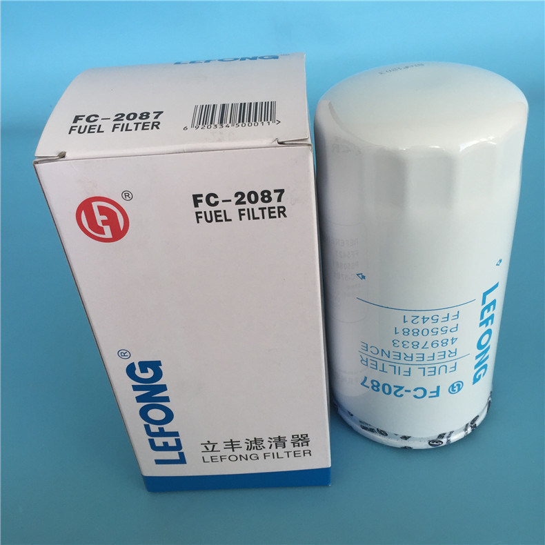 Filtre à huile/carburant/eau/Air/hydraulique Premium pour pelle, filtre Diesel FC-2087 OEM No. 4897833/2992241/65.12503-5026A/400501-00078/pour Dh450