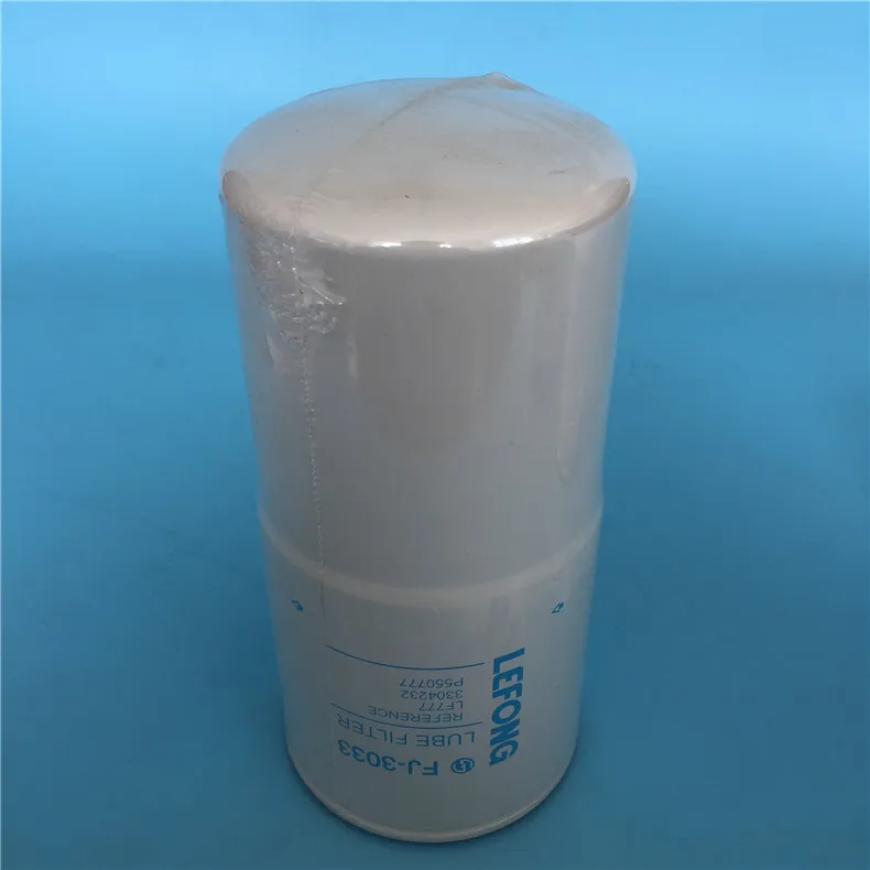 Boa qualidade para óleo premium de escavadeira/combustível/água/ar/filtro hidráulico Fj-3033 Lf777 3304232 P550777 3889311 600-212-1511 1132401630 Filtro de óleo