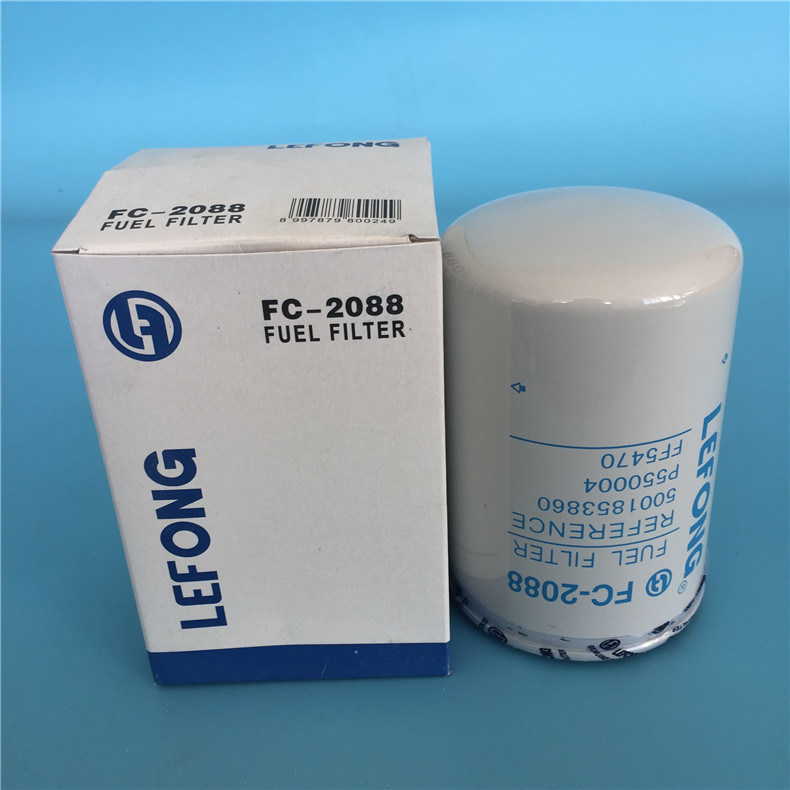 Excavator Premium Oil/Fuel/Water/Air/Hydraulic Filter FC-2088 FF5470 Diesel Filter OEM No. 5001853860 1117011-630-0000W Wk940/20 Vg1540080310