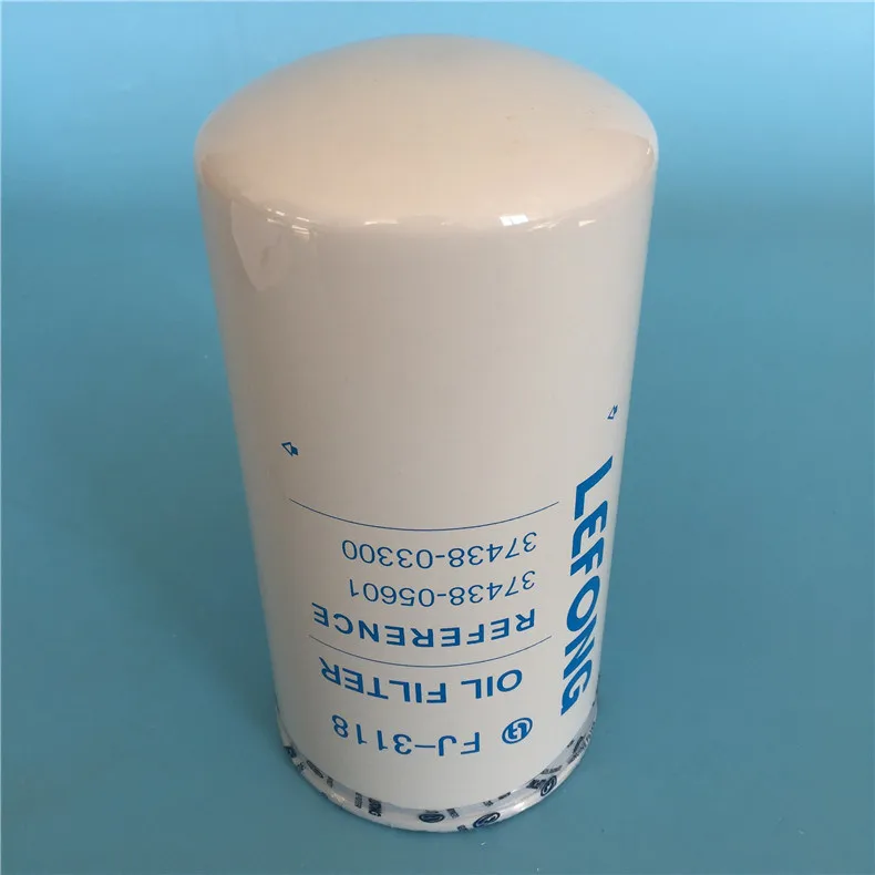 Peças de reposição do filtro de óleo Fj-3118 Acessório prático 37438-05601 37438-03300