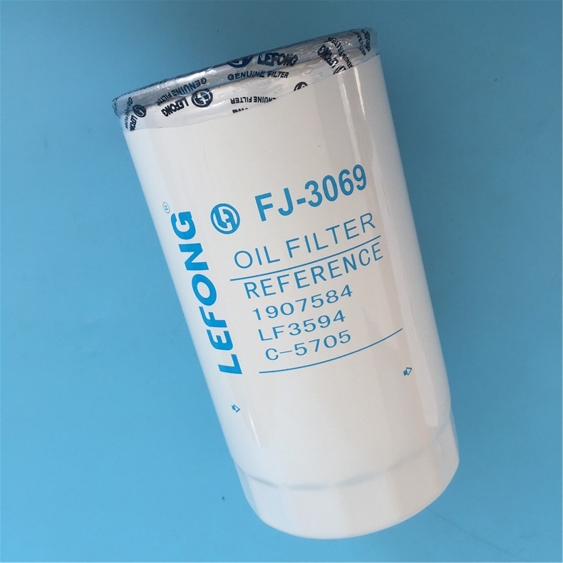 Excavator Good Quality Oil/Fuel/Water/Air/Hydraulic Filter Fj-3069 1907584 Lf3594 C-5705 Oil Filter