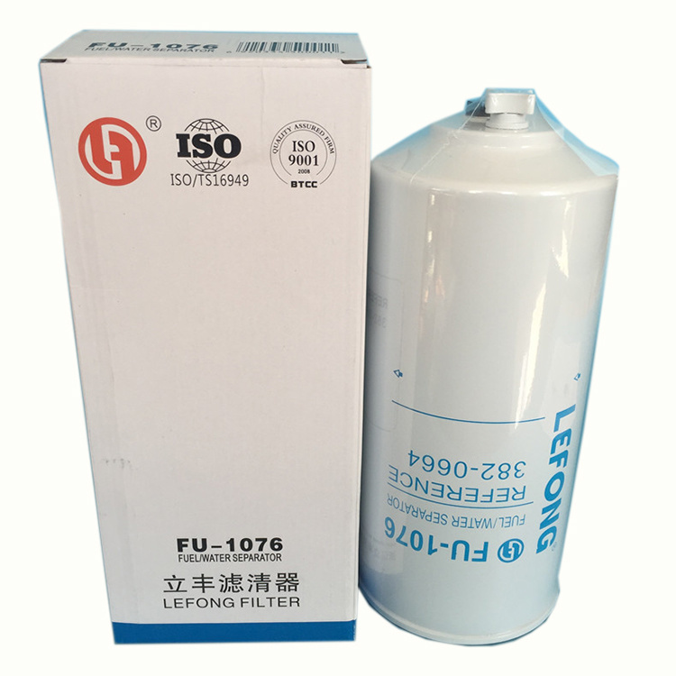 Good Quality Factory Price Excavator Equipped with Fuel/Water Separator Fu-1076 382-0664 Filter