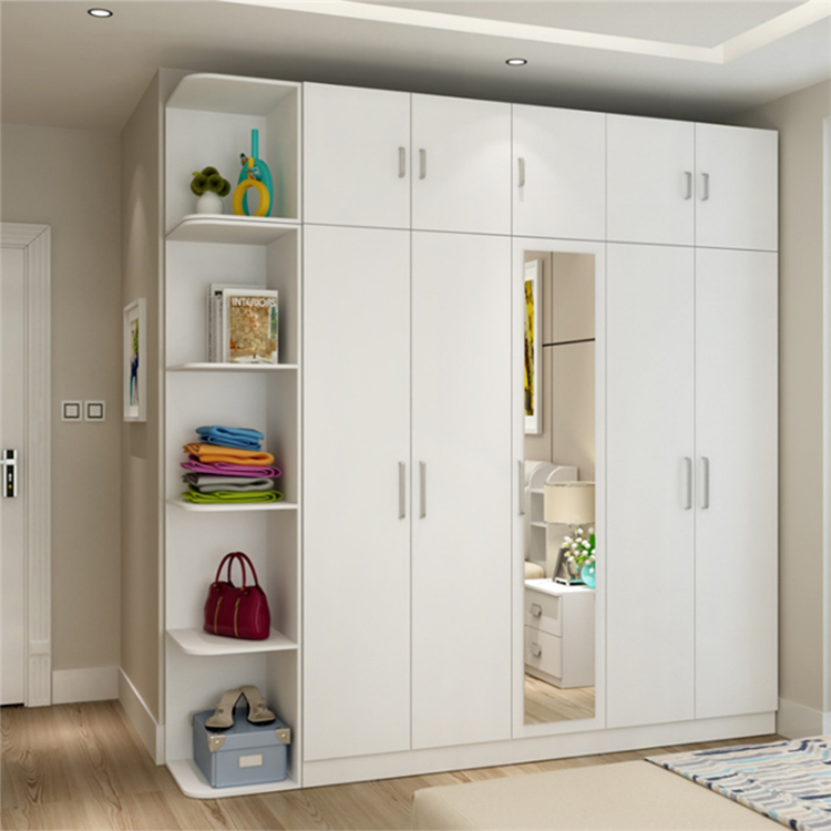 Dormitorio moderno armarios de madera blanca Diseño Fancy Wall armario  Armoire Con espejo - China Armario con espejo, Armario de pared