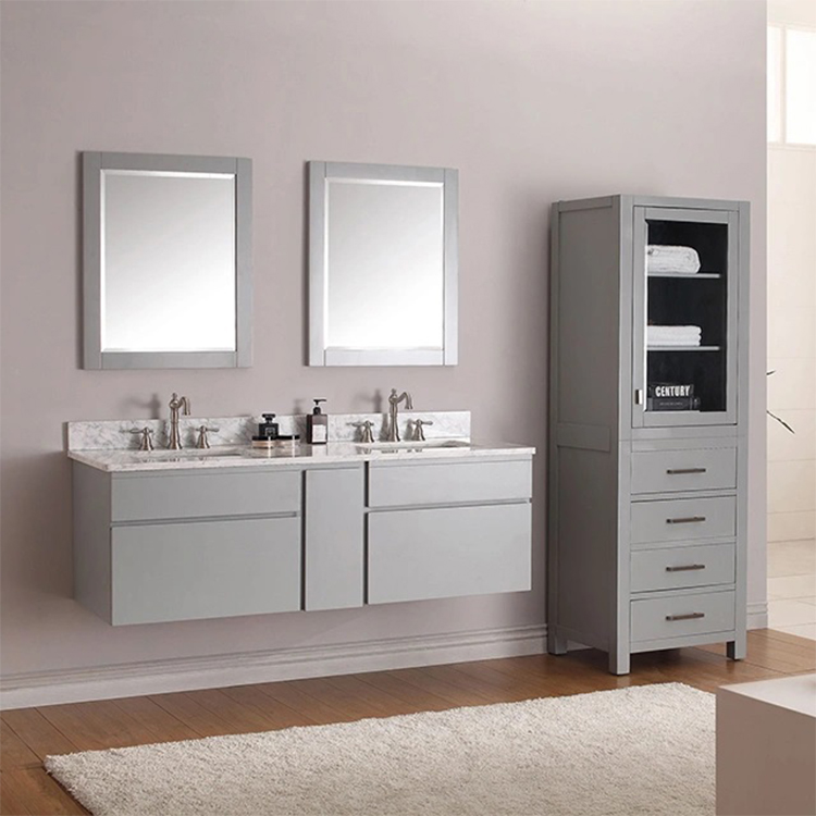 Modern Classic Free Standing Double Sink Bathroom Vanity Cabinet Set Furniture Manufacturers, Modern Classic Free Standing Double Sink Bathroom Vanity Cabinet Set Furniture Factory, Supply Modern Classic Free Standing Double Sink Bathroom Vanity Cabinet Set Furniture