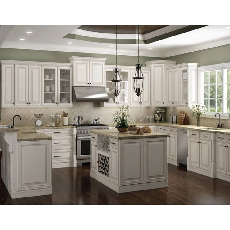 Luxury Furniture White All Solid Oak Wood Kitchen Cabinet Set with Island Manufacturers, Luxury Furniture White All Solid Oak Wood Kitchen Cabinet Set with Island Factory, Supply Luxury Furniture White All Solid Oak Wood Kitchen Cabinet Set with Island