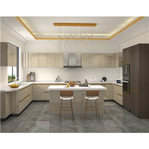 Design de armário de cozinha UV conjunto moderno completo para casa