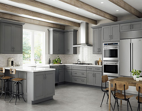 grey shaker kitchen