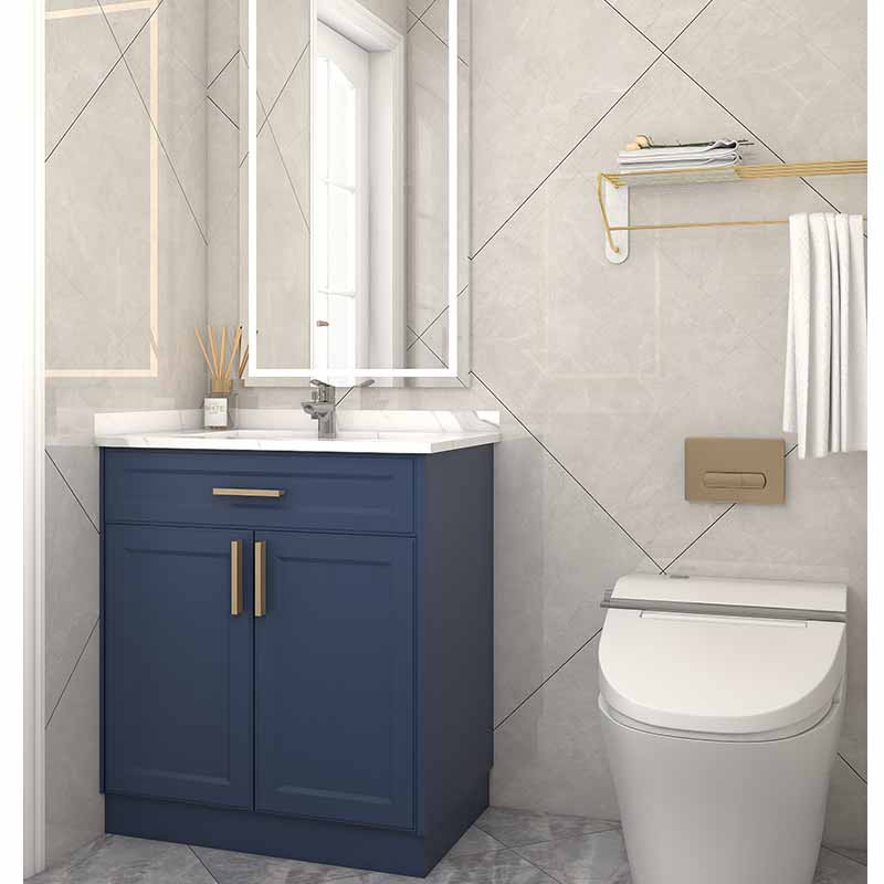 Modern Navy Light Blue Bathroom Storage Cabinets With Sink Manufacturers, Modern Navy Light Blue Bathroom Storage Cabinets With Sink Factory, Supply Modern Navy Light Blue Bathroom Storage Cabinets With Sink