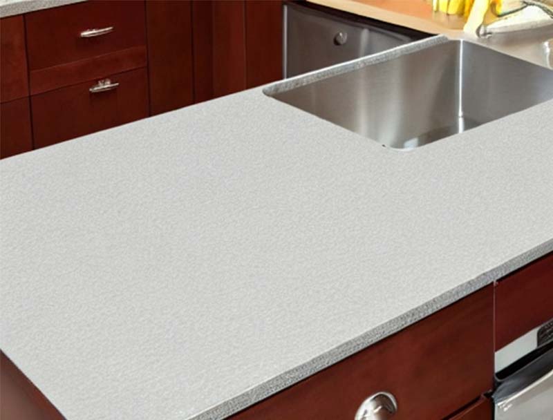 Stainless steel kitchen cabinet countertop