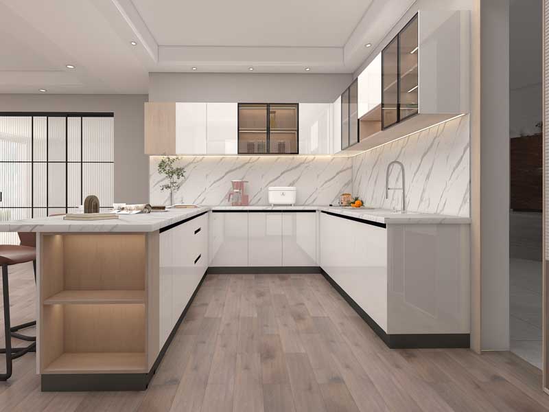 Do Kitchen Cabinets Go on Top of the Flooring