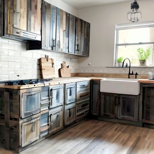 pallet kitchen cabinets