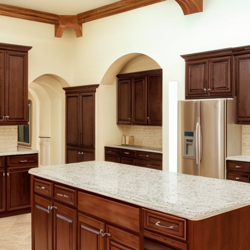 Arched kitchen cabinets