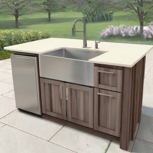 outdoor kitchen sink cabinet