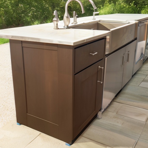 outdoor kitchen sink cabinet
