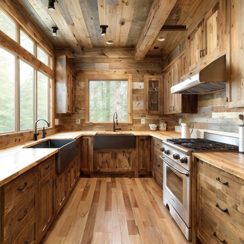 rustic hickory cabinets