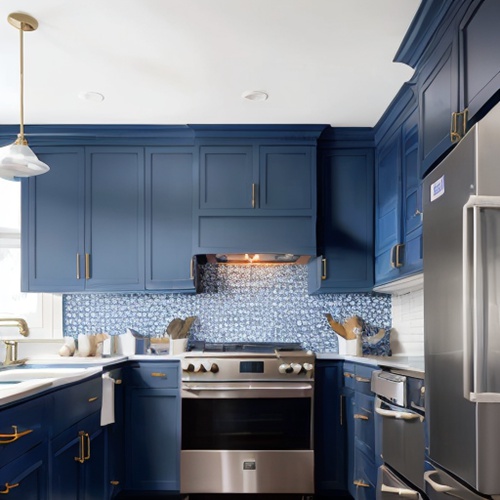 navy blue cabinets with butcher block countertops - China Manufacturer ...