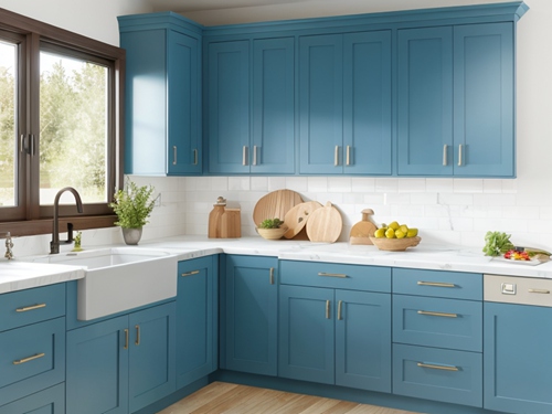 partial overlay shaker cabinets